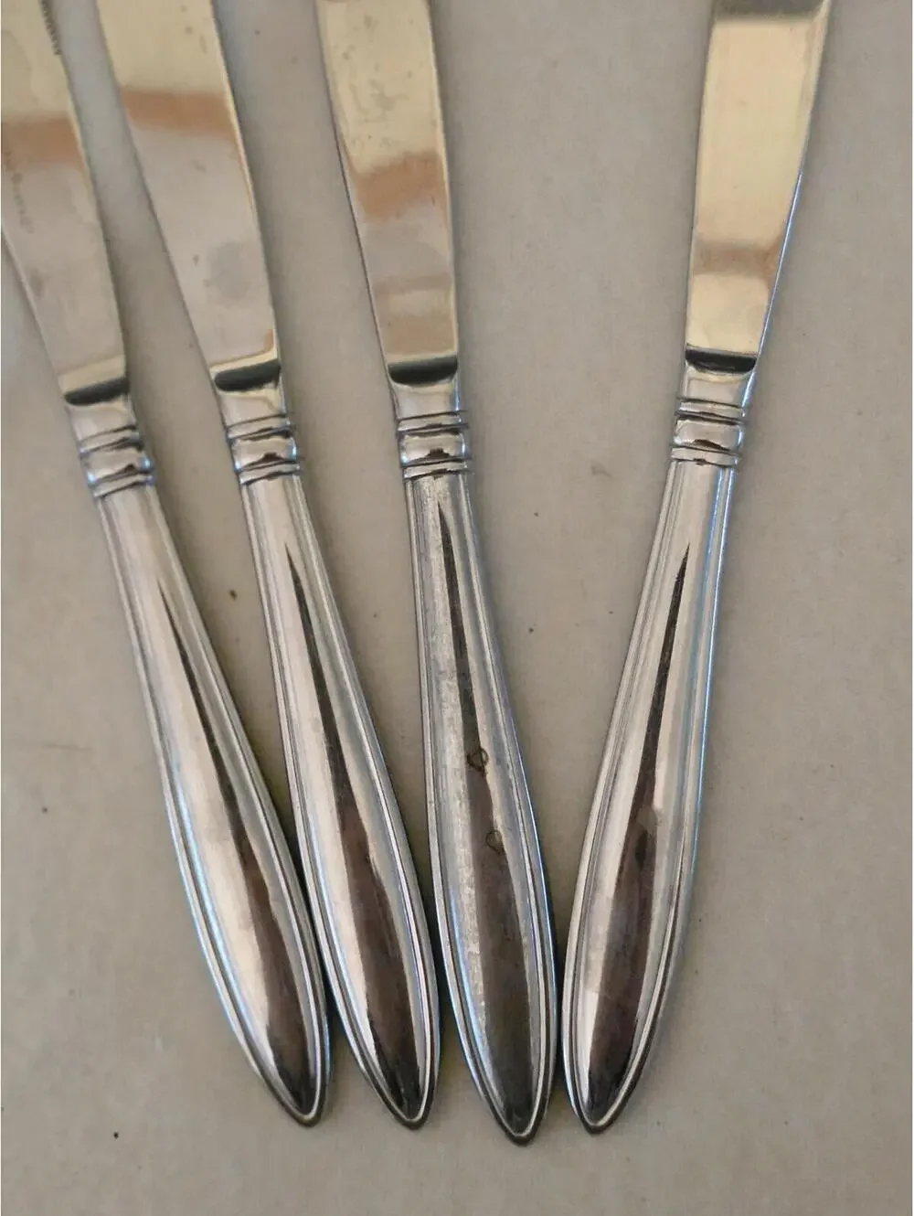 Reed & Barton Celebration Stainless Korea Dinner Knives Set of 4 Flatware